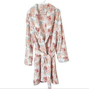 Cervantes Plush Fleece Belted Short Robe